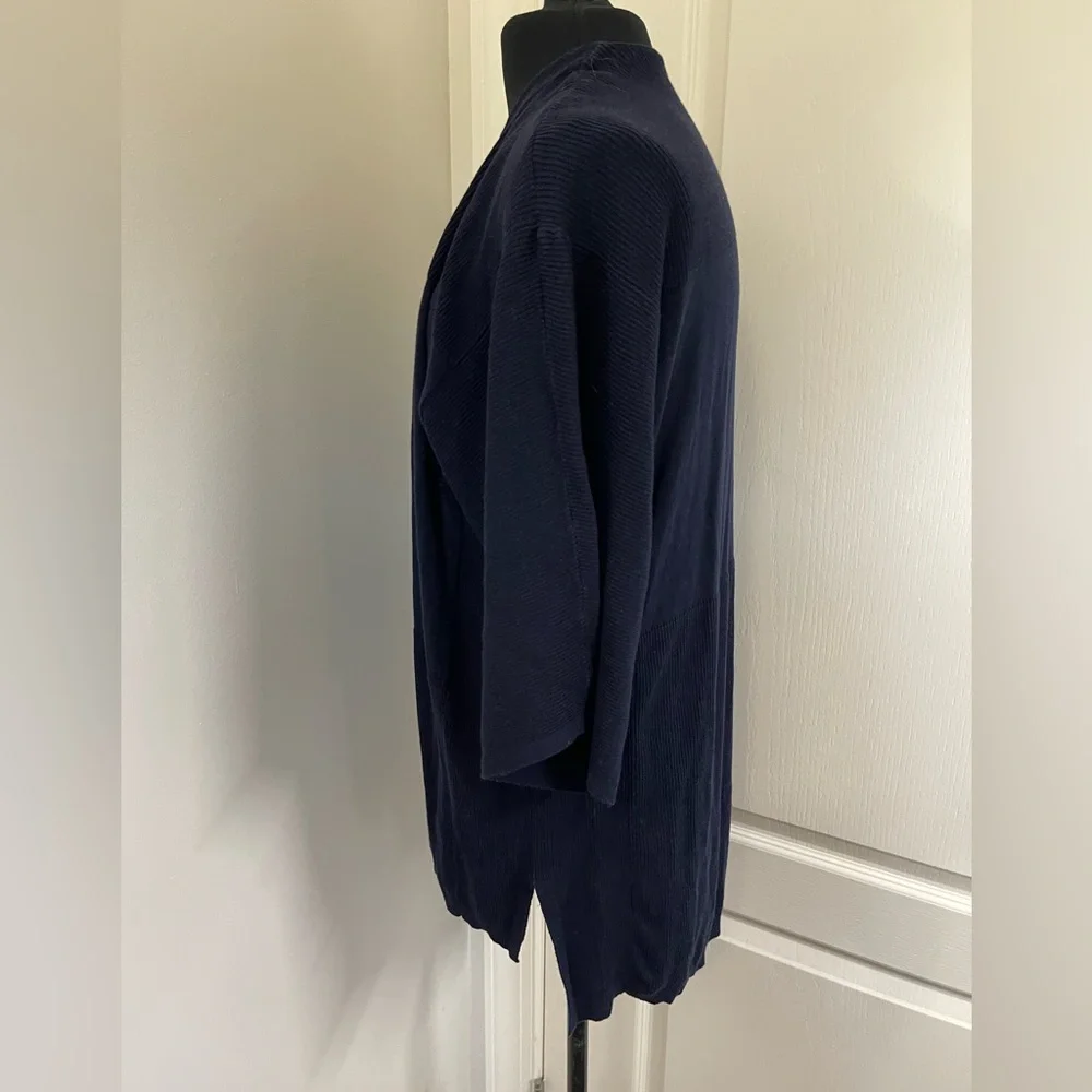 LOFT Women's Open Front Cardigan Sweater Navy Blue Size S Casual Fall   sku163